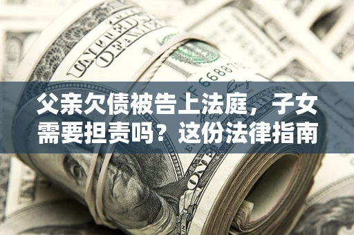 武汉父亲欠债被告上法庭，子女需要担责吗？这份法律指南必须看完