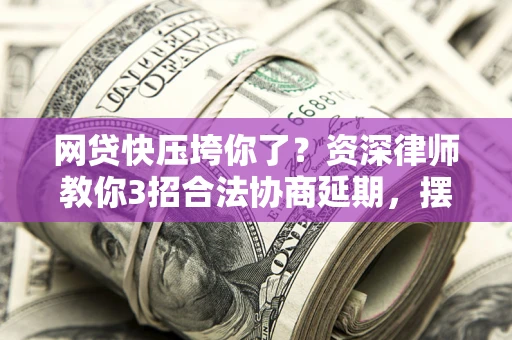武汉网贷快压垮你了？资深律师教你3招合法协商延期，摆脱暴力催收！