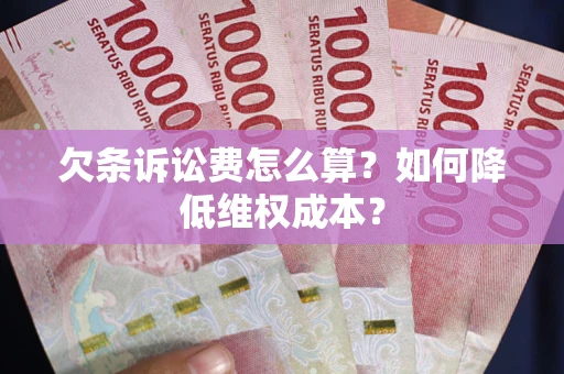 武汉欠条诉讼费怎么算？如何降低维权成本？
