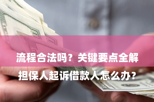 武汉

担保人起诉借款人怎么办？流程合法吗？关键要点全解析